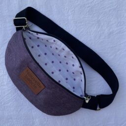 Sac banane éthique et made in France Violet 1