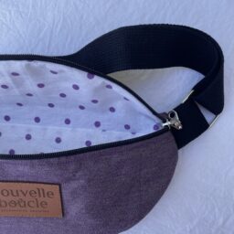 Sac banane éthique et made in France Violet 2