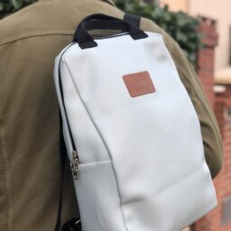 Sac à dos éthique et made in France déperlant bleu ciel 2